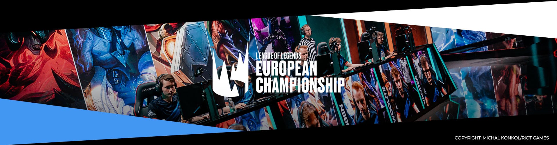 Eventsida för vårfinalerna av League of Legends European Championship.