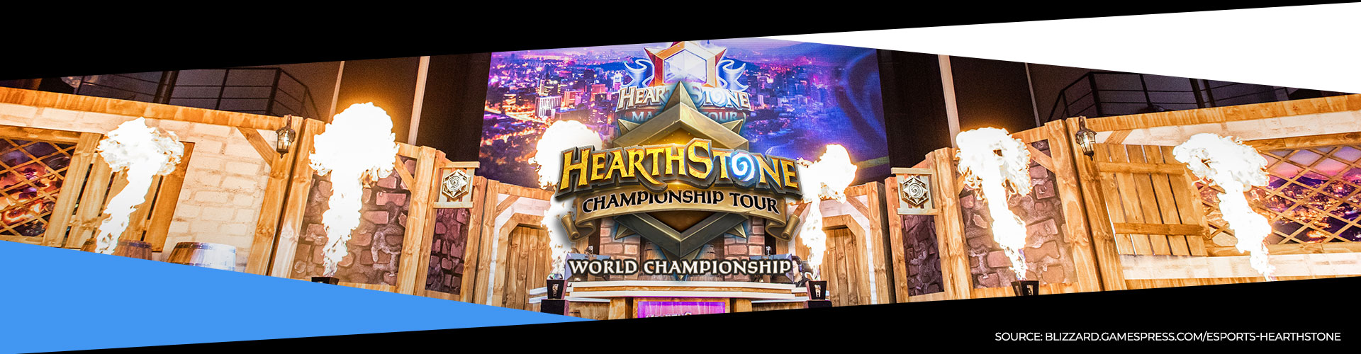 Eventsida för Hearthstone World Championship 2019, som är spelets världsmästerskap.