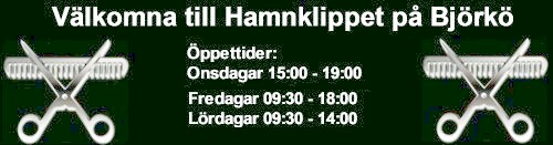 Hamnklippets öppettider Hamnklippets öppettider