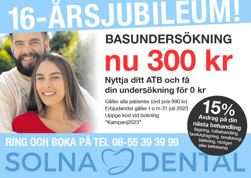 erbjudande akuttandläkare Stockholm