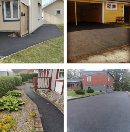 Vi lägger asfalt i Södermanland för nya uppfarter och gångar.