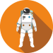 Spaceman icon for public relations