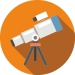 Telescope icon for Content creation