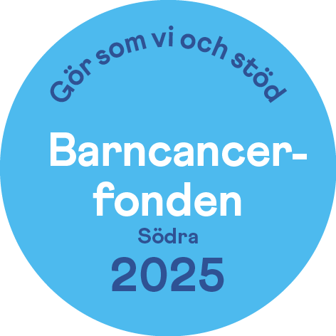 Vi stödjer barncancerfonden