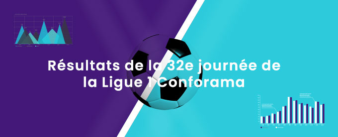 Retrouvez tous les résultats et résumés de la 32e journée de Ligue 1 Conforama
