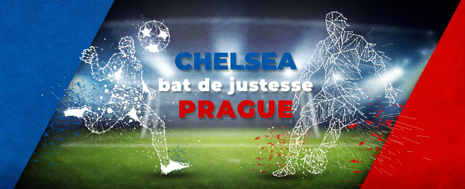 Chelsea arrache la victoire 1 - 0  contre Prague à la fin du match.