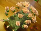 handgjorda rosor av flowerpaste