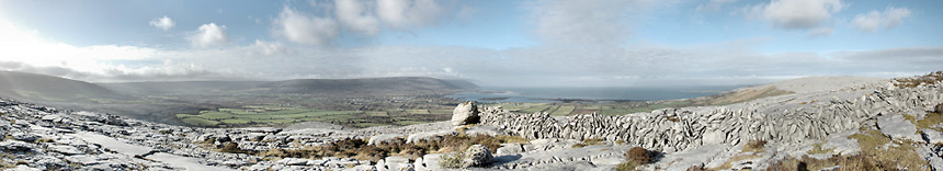 Panoramic View of Ballyvaughan Bay