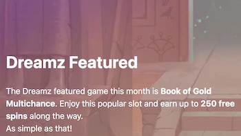 Free spins Dreamz Featured