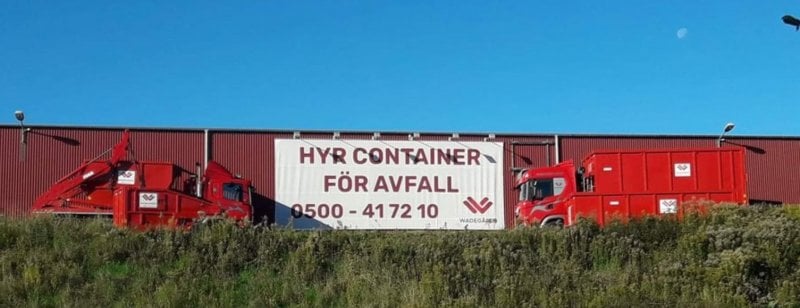 Vi hyr ut container i Skaraborg för avfallshantering.