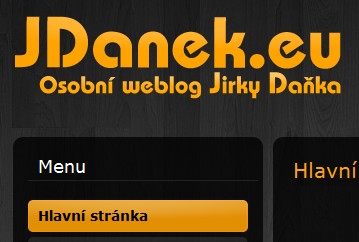 Design nového osobního webu jdanek.eu
