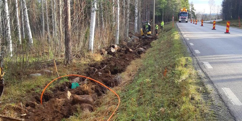 Jobb för att anlägga enskilt avlopp i Norrbotten samt dränering.