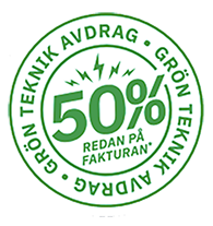 Vi hjälper dig med grönt teknik avdrag för din laddbox. 
