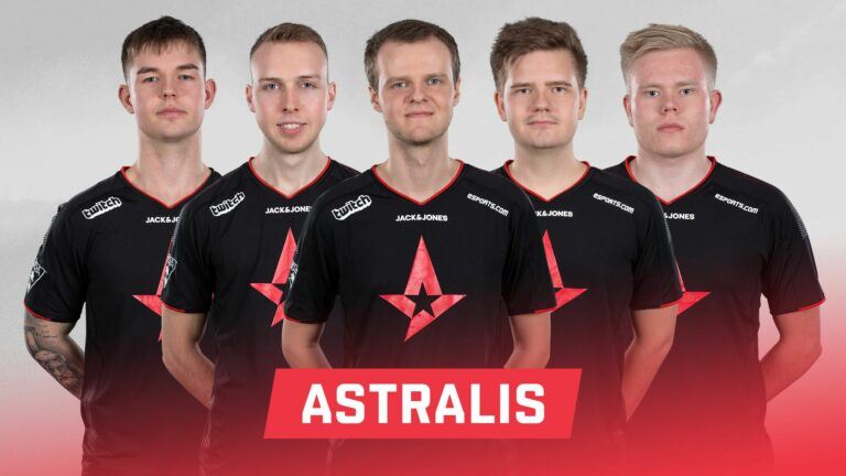 Astralis 2019 line-up bestående af: Nicolai 