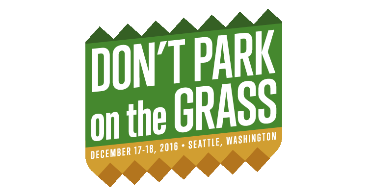 Don't Park on the Grass 2018 banner