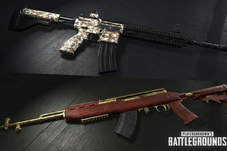 Nogle af PUBGs nye våben skins