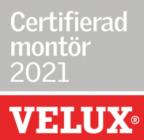 Vi är certifierade montörer av Velux.