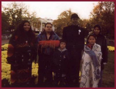 Danny Glover and members of the Peltier family