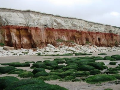 Hunstanton Cliffs, Norfolk. Photo © Val Vannett