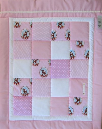 patchwork quilt baby rådjur