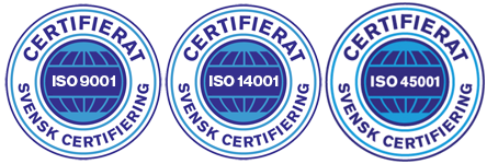 iso-certifikat för Städhuset