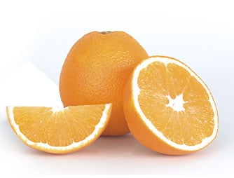 ansiktsmask med apelsin