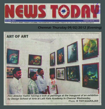 Dessin School Of Arts, Infinite Expression 2012, News Today media realise on 9/2/2012