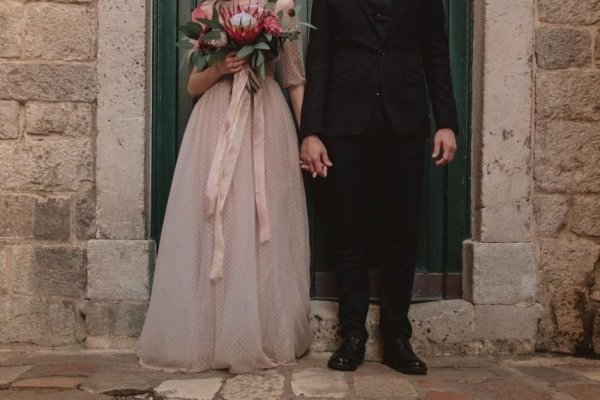 robe de mariée rose