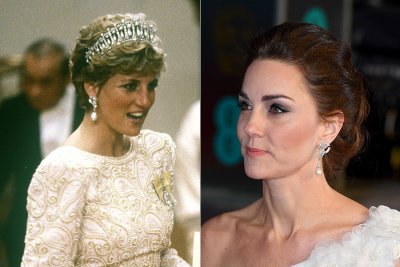 Kate semblait porter les boucles d'oreilles de la princesse Diana
