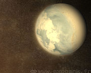 Artist's impression of Gliese 581 c