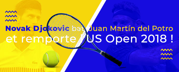 Novak Djokovic vainqueur de l'US Open 2018