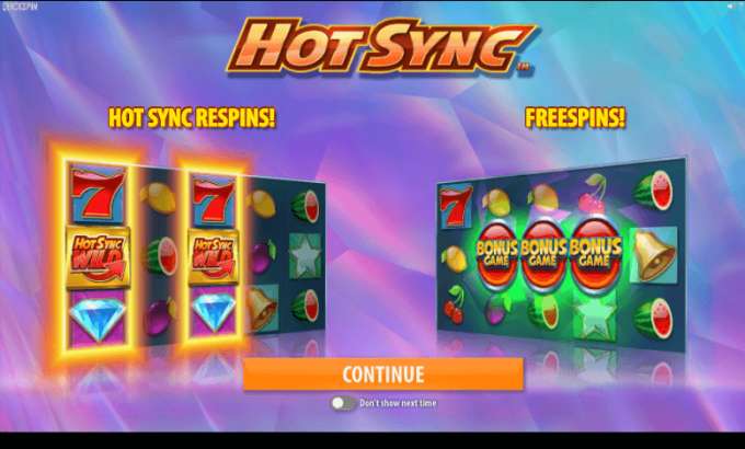 Les fonctions de jeu de la machine à sous Hot Sync de Quickspin