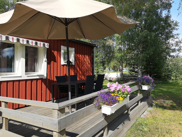 Stuga camping kanot badplats minigolf