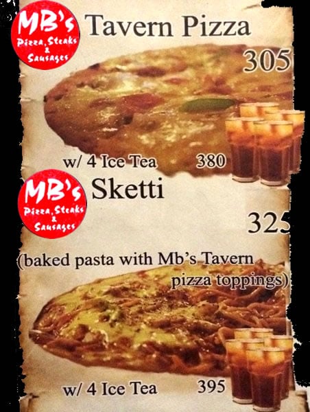 MB's Pizza - MB's Sketti