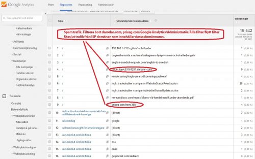 blockera spam trafik och bot-trafik i google analytics från t.ex. simple-share-buttons.com, darodar.com, ilovevitaly.com, blackhatworth.com och priceg/priceq m.fl etc