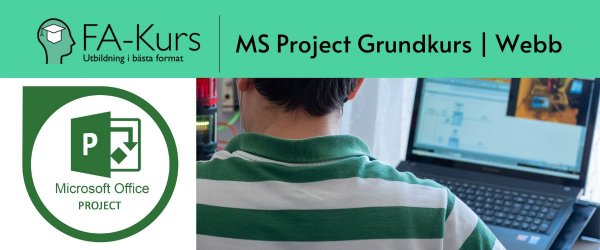 Gå vår MS Project grundkurs online.