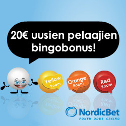 NordicBet Bingo 20€ bingobonus