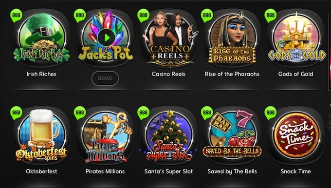 888 Online Slots Jackpots