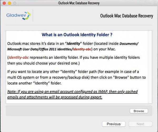 outlook for mac rebuild profile