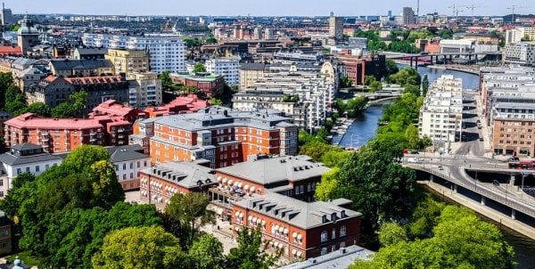Översiktsbild över Stockholm