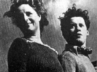 Dylan Thomas and his wife Caitlin