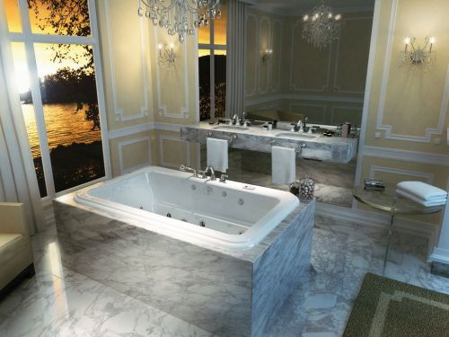 romerskt badkar i marmor