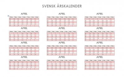 Svensk Årskalender