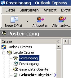 Outlook Express Posteingang