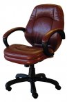Kancelářská židle 605C eko-kůže hnědá