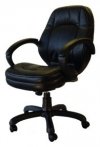 Kancelářská židle 605C eko-kůže černá