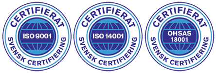 ISO-certifikat för Städhuset