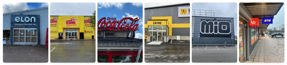 Butiksskylt i Uppsala