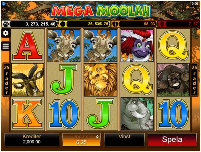 Mega Moolah - Pricka in den enorma jackpotten