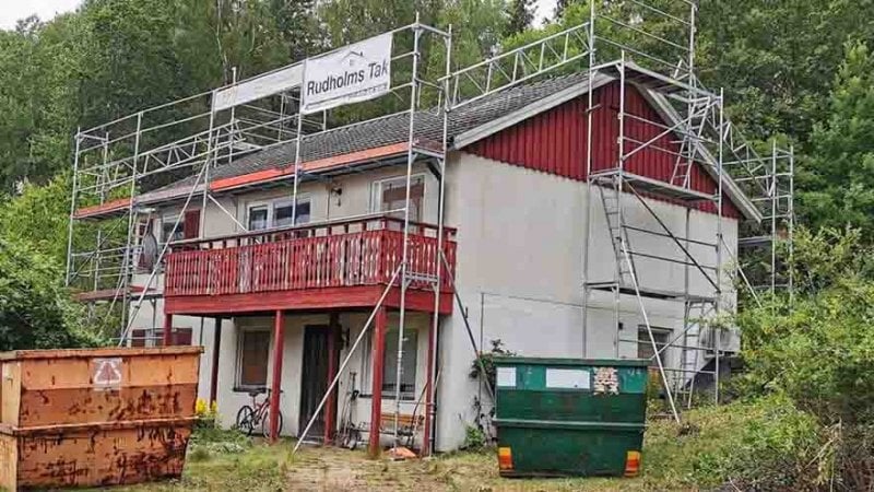 Nytt tak av våra takläggare i Järfälla.